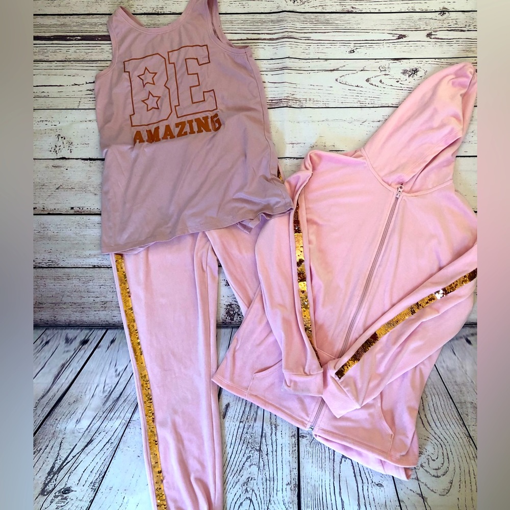 Matching velour sweatsuit set(new )